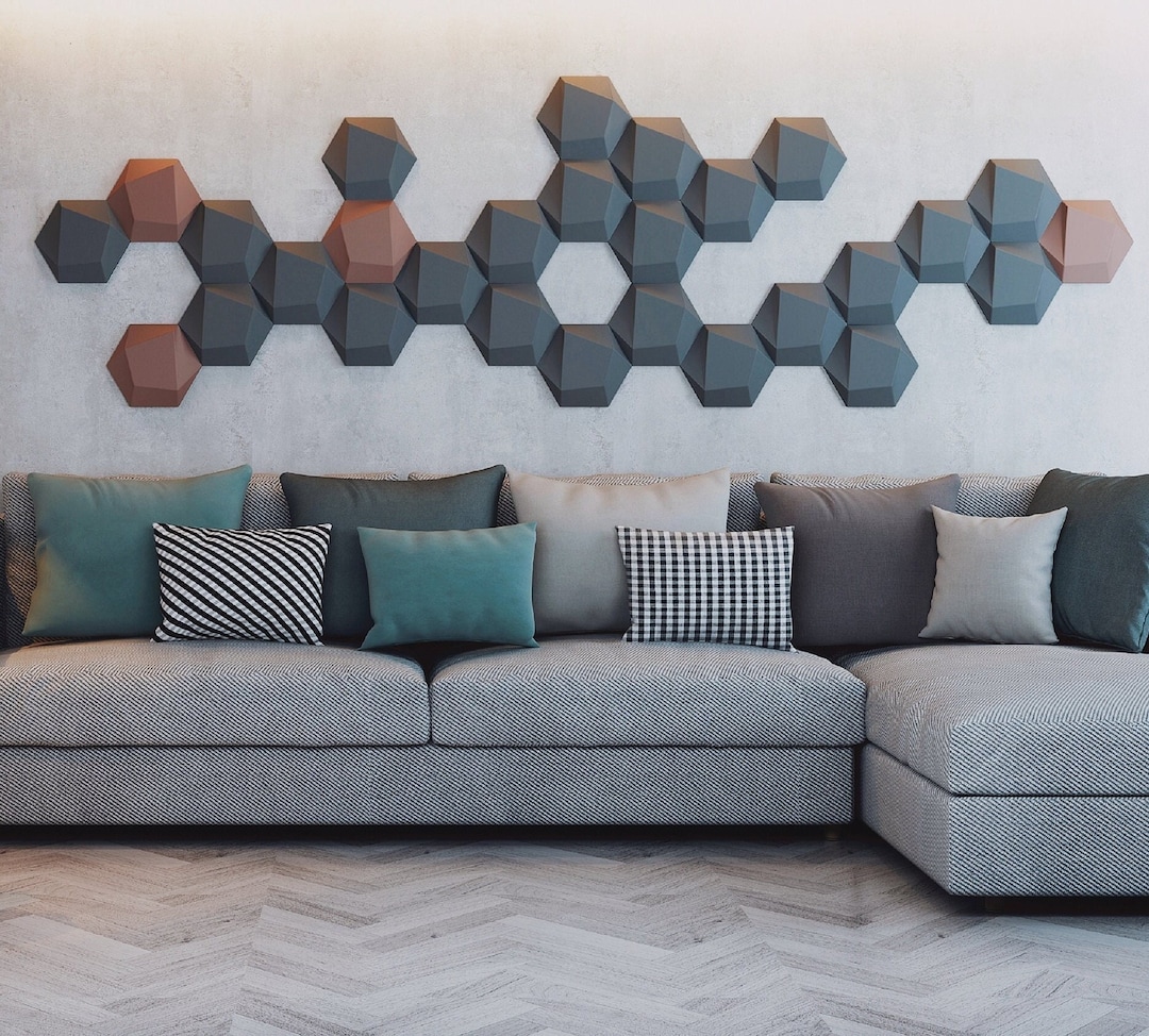 Decorative Soundproofing Tile Hexagon Best Acoustic Panel Etsy