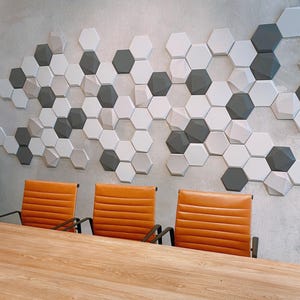 SOUND WALL PANEL Noise absorption Acoustic foam panels Decorative sound dampener Improve acoustics for wall and ceiling acoustics Removable