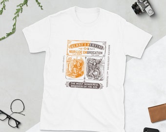 Unisex Henry's Neuralgic Embrocation Tee shirt - unique Si-finds print block