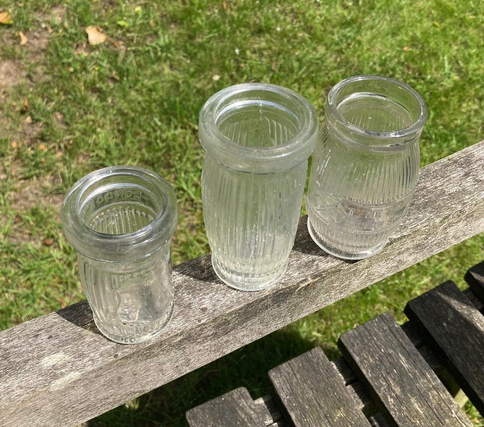 X3 unique meat/fish paste jars early 1900s Etsy