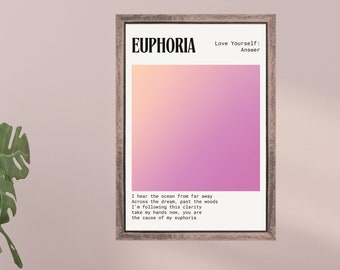 Euphoria Lyric Poster