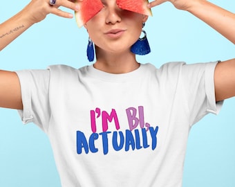 I'm Bi Actually Unisex t-shirt