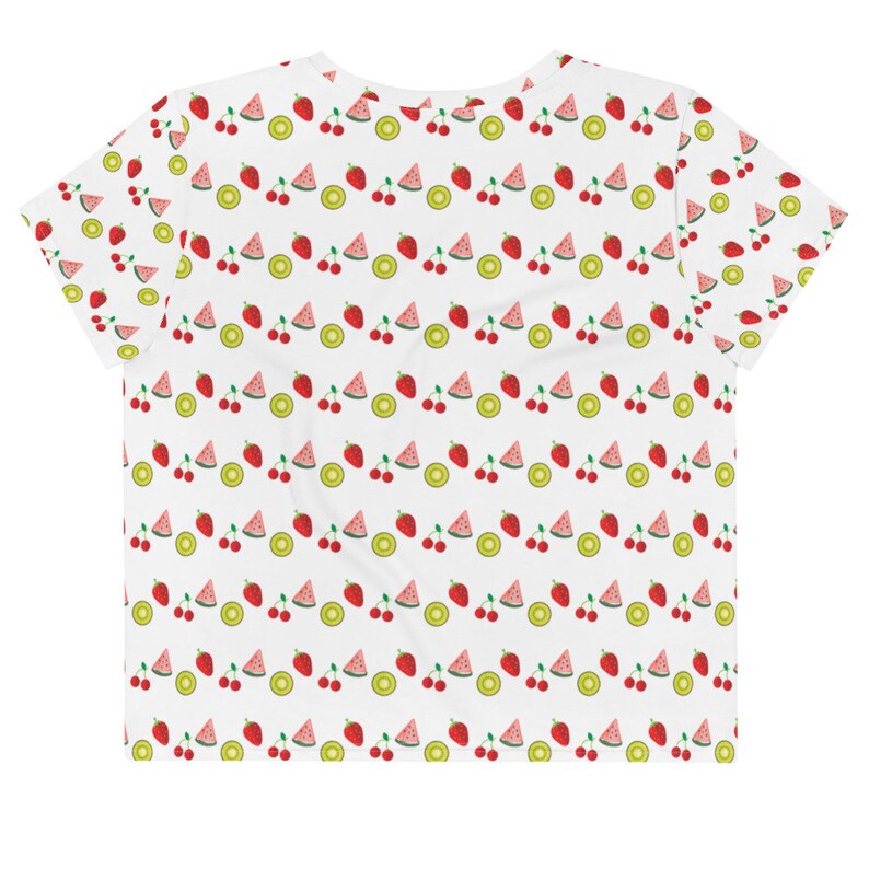 Fruit Salad All-Over Print Crop Tee