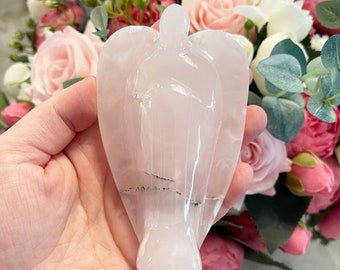 Large Pink Calcite Angel