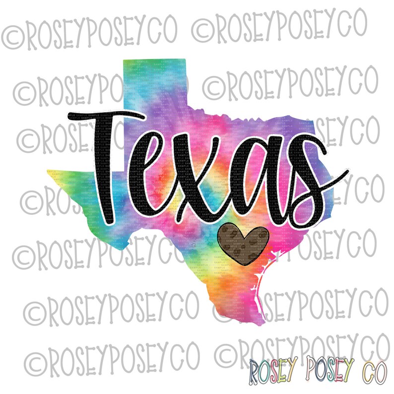 PNG TX Texas Leopard Heart Sublimation Design Digital Download Tie Dye