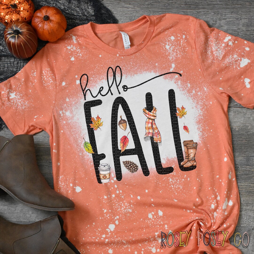 Hello Fall Sublimation Design Digital Download PNG - Etsy