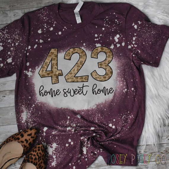 423 Area Code Tennessee Tn Leopard Sublimation Design Etsy
