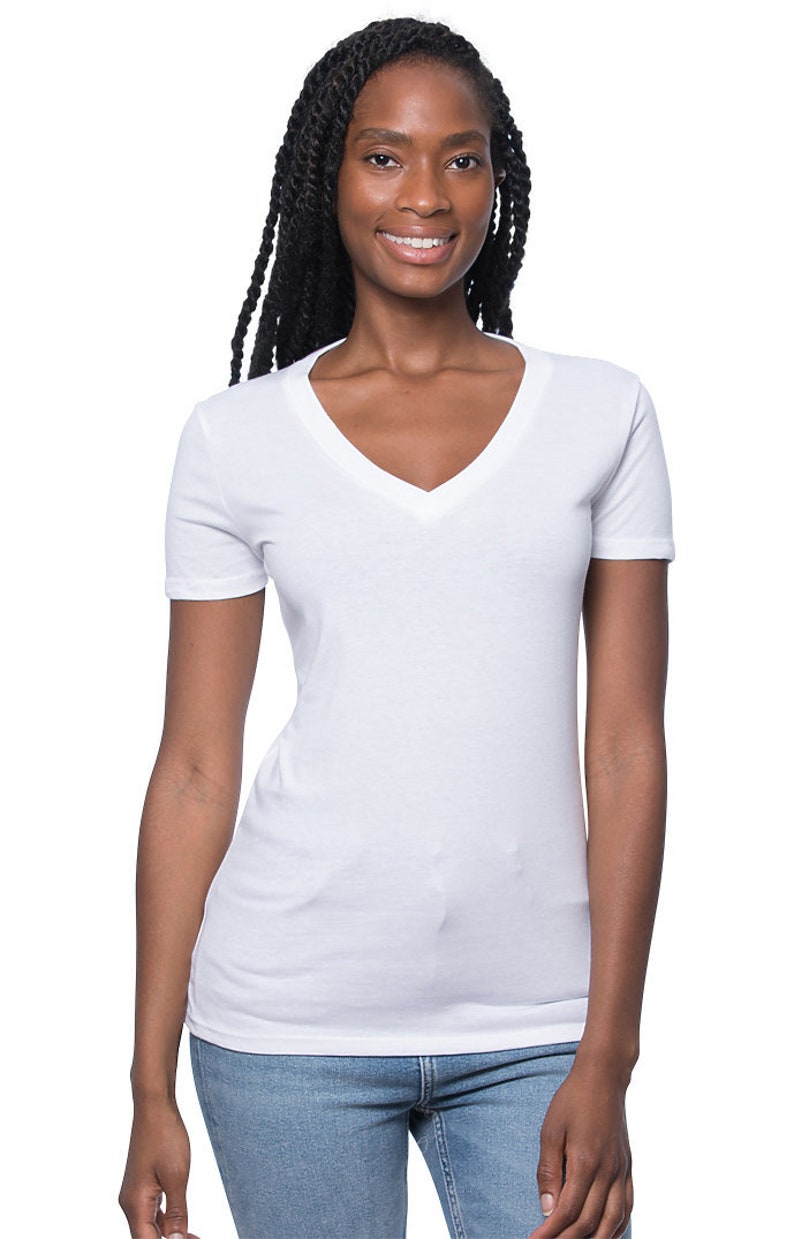 Womens Viscose Hemp Organic V Neck Tshirt Modern Shirt Etsy