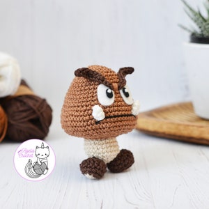 CROCHET PATTERN Goomba Super Mario bros PDF file English, French image 4