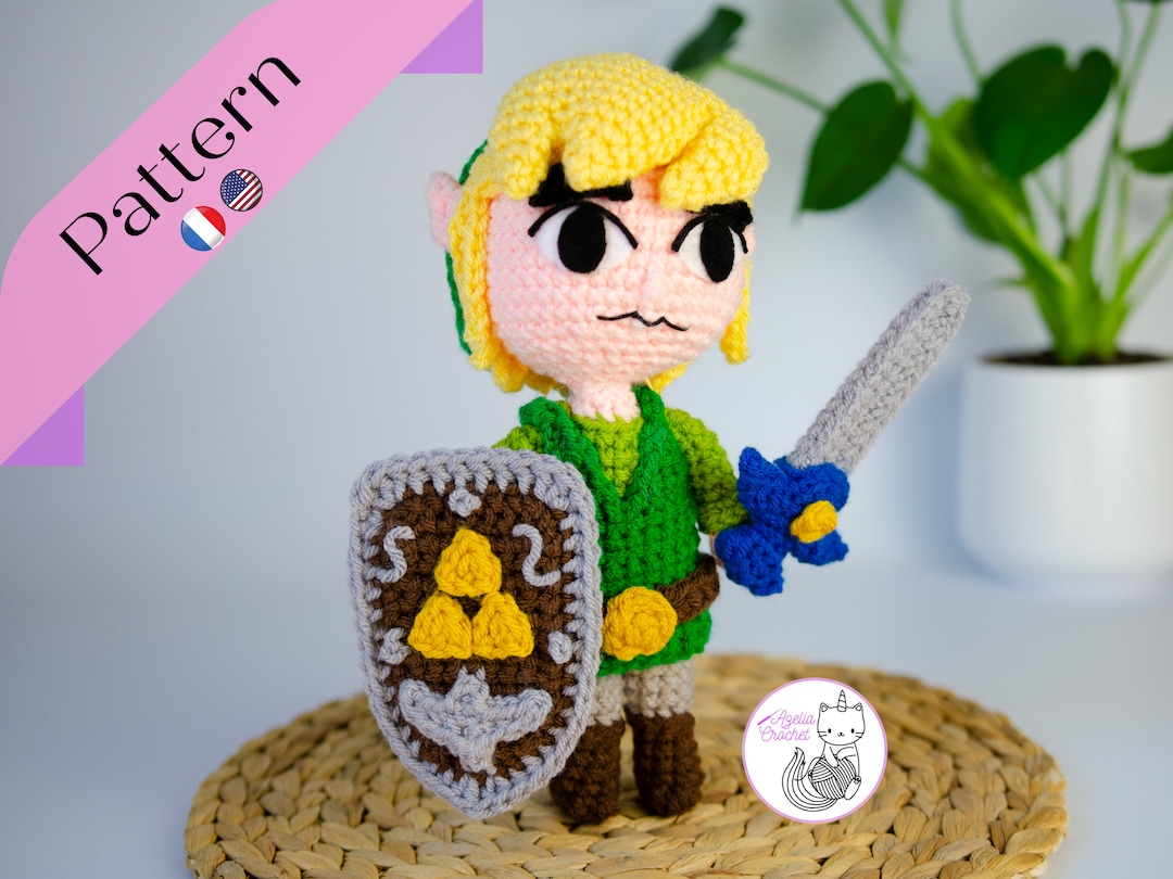 CROCHET PATTERN - Link Cartoon, Zelda the Windwaker - PDF File