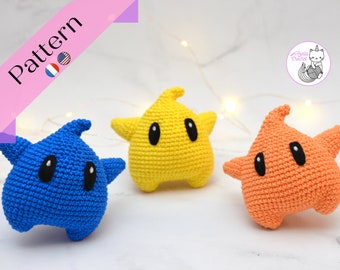 CROCHET PATTERN - Luma Super Mario Galaxy - PDF file - English, French