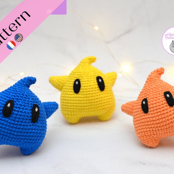 CROCHET PATTERN - Luma Super Mario Galaxy - PDF file - English, French