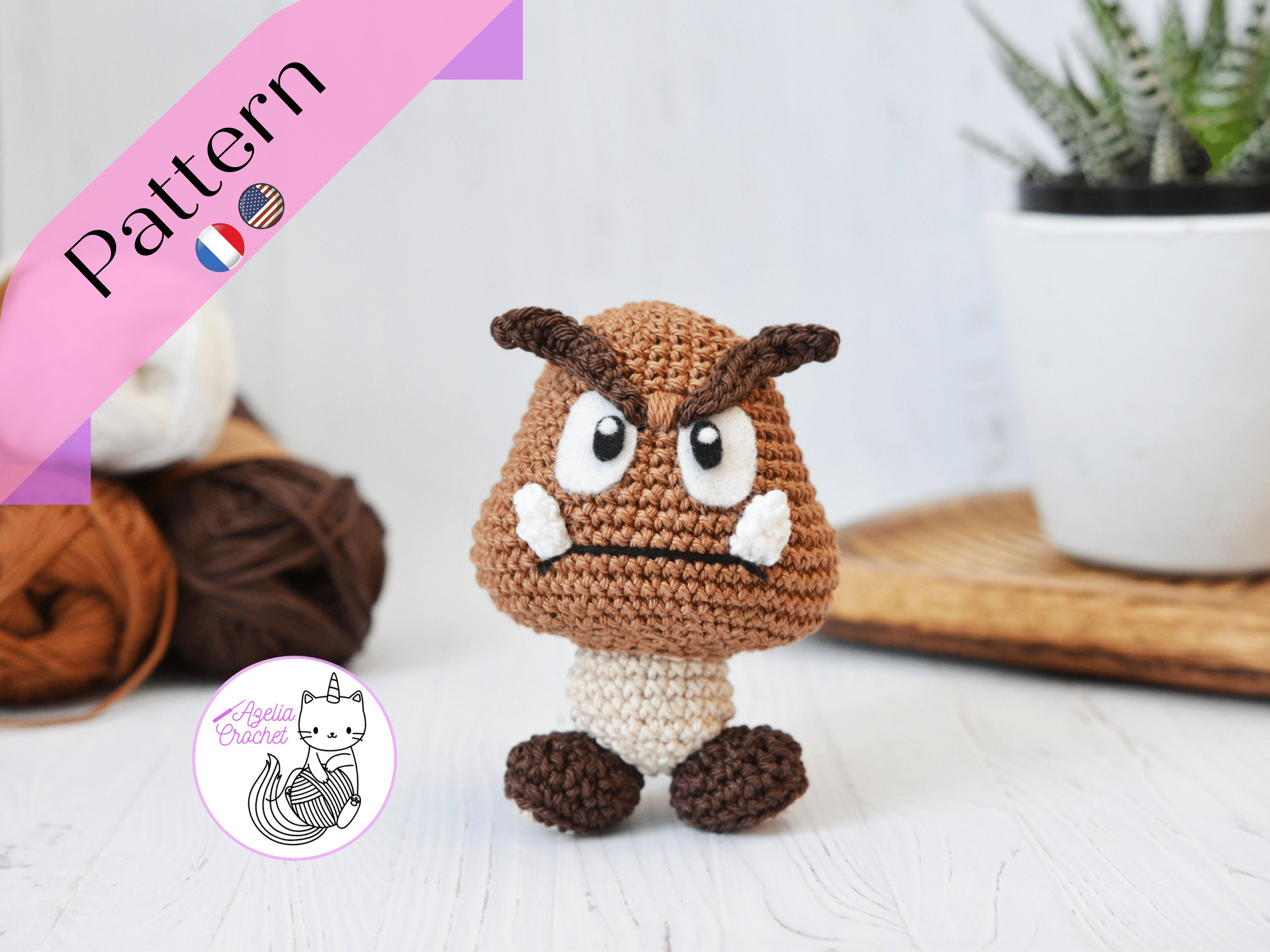 CROCHET PATTERN Goomba Super Mario Bros PDF File English Etsy UK