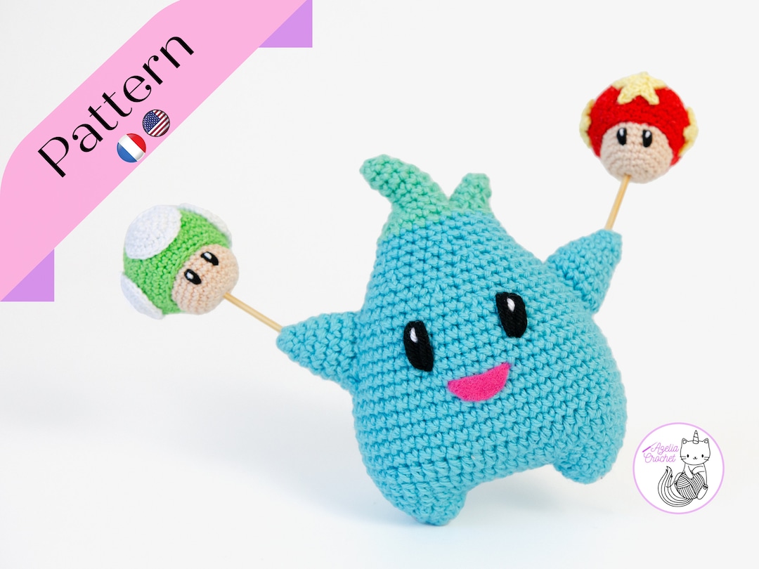 CROCHET PATTERN Lumalee & Mushrooms Super Mario Bros Movie Etsy