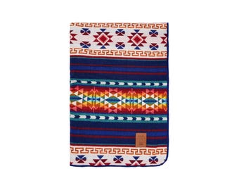 Handmade Otavalo Blankets | Double-Sided Geometric Aztec Pattern with Southwest Design | Made with Premium Quality Material