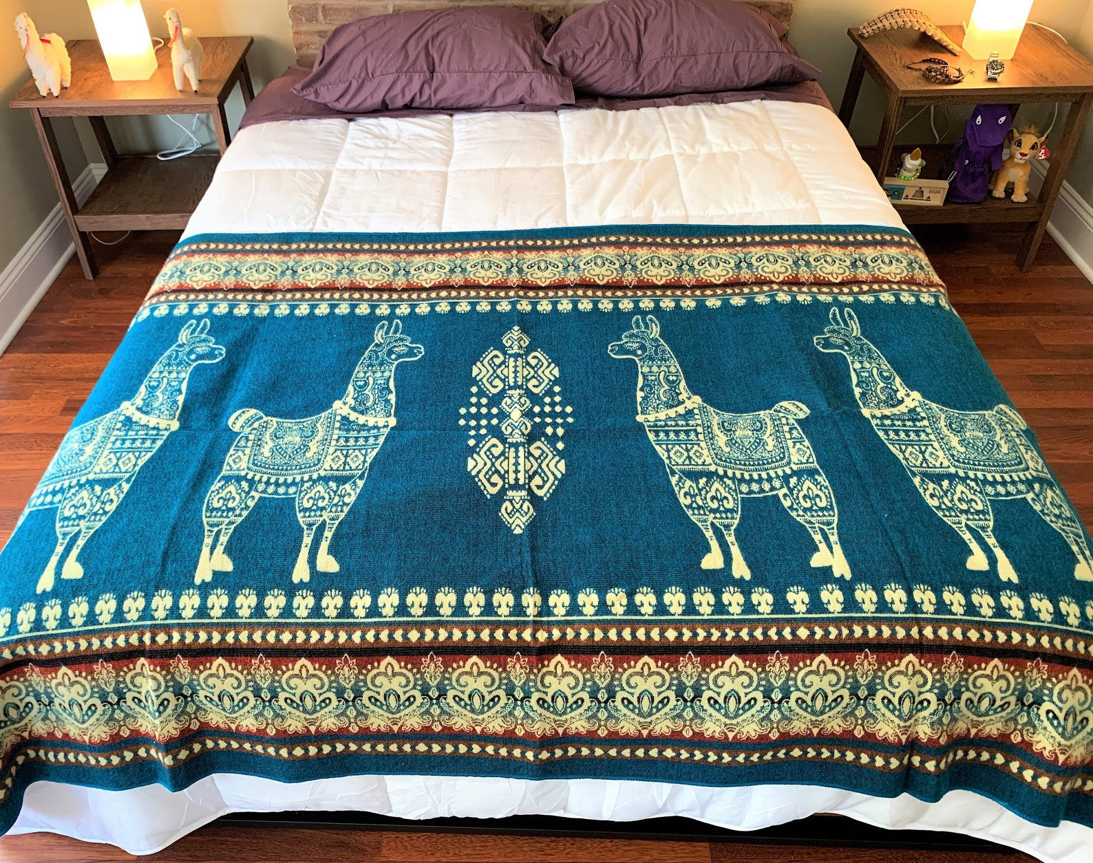 Ayllu Handmade Genuine Alpaca Blanket from Otavalo Ecuador Etsy