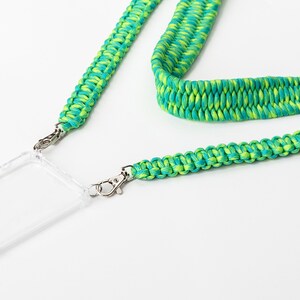 Chaîne de téléphone mobile « vert frais », vert, vert néon, collier de téléphone, amovible, interchangeable par kijuji BERLIN