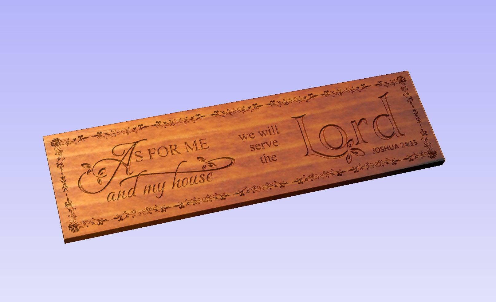 As for Me and My House We Will Serve the Lord Cnc Wood Sign Ready ...