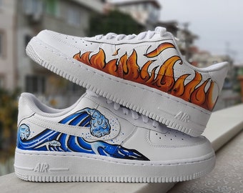 air force 1 with flames