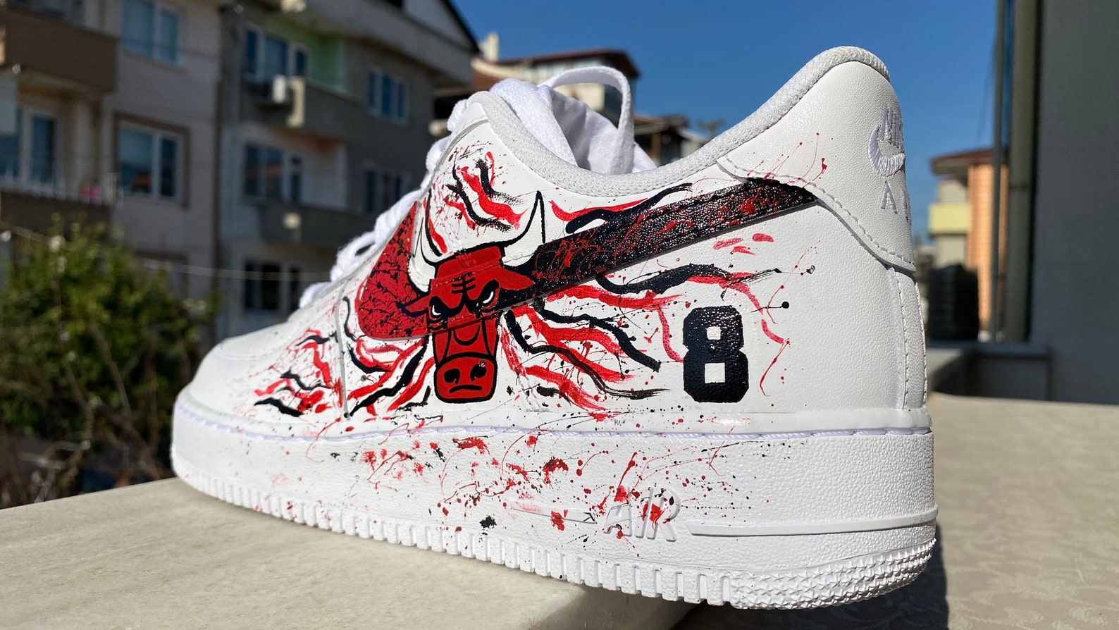 chicago bulls custom air force 1