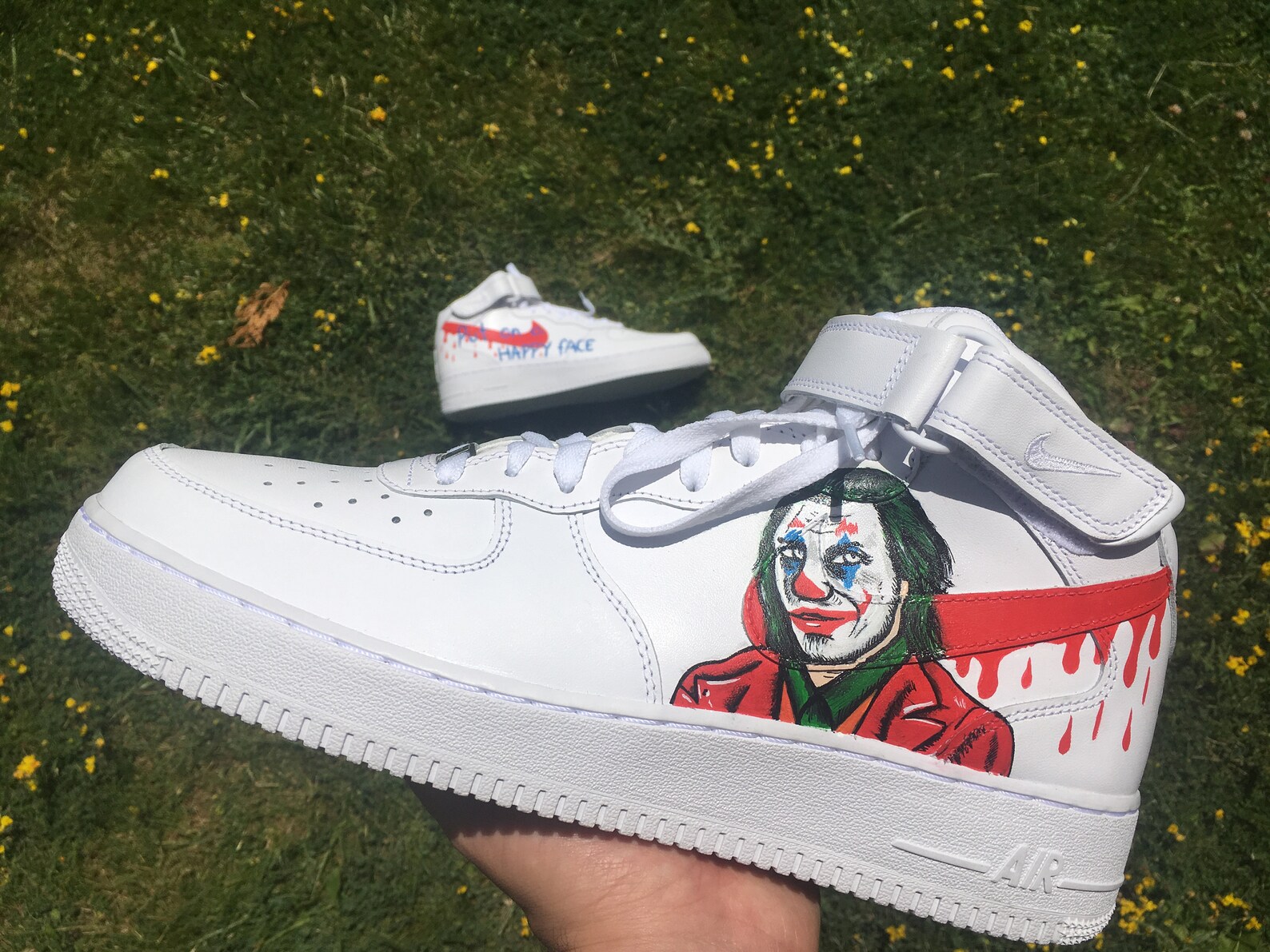 Nike Air Force 1 Joker & Drip Hand Painted Shoes Custom | Etsy