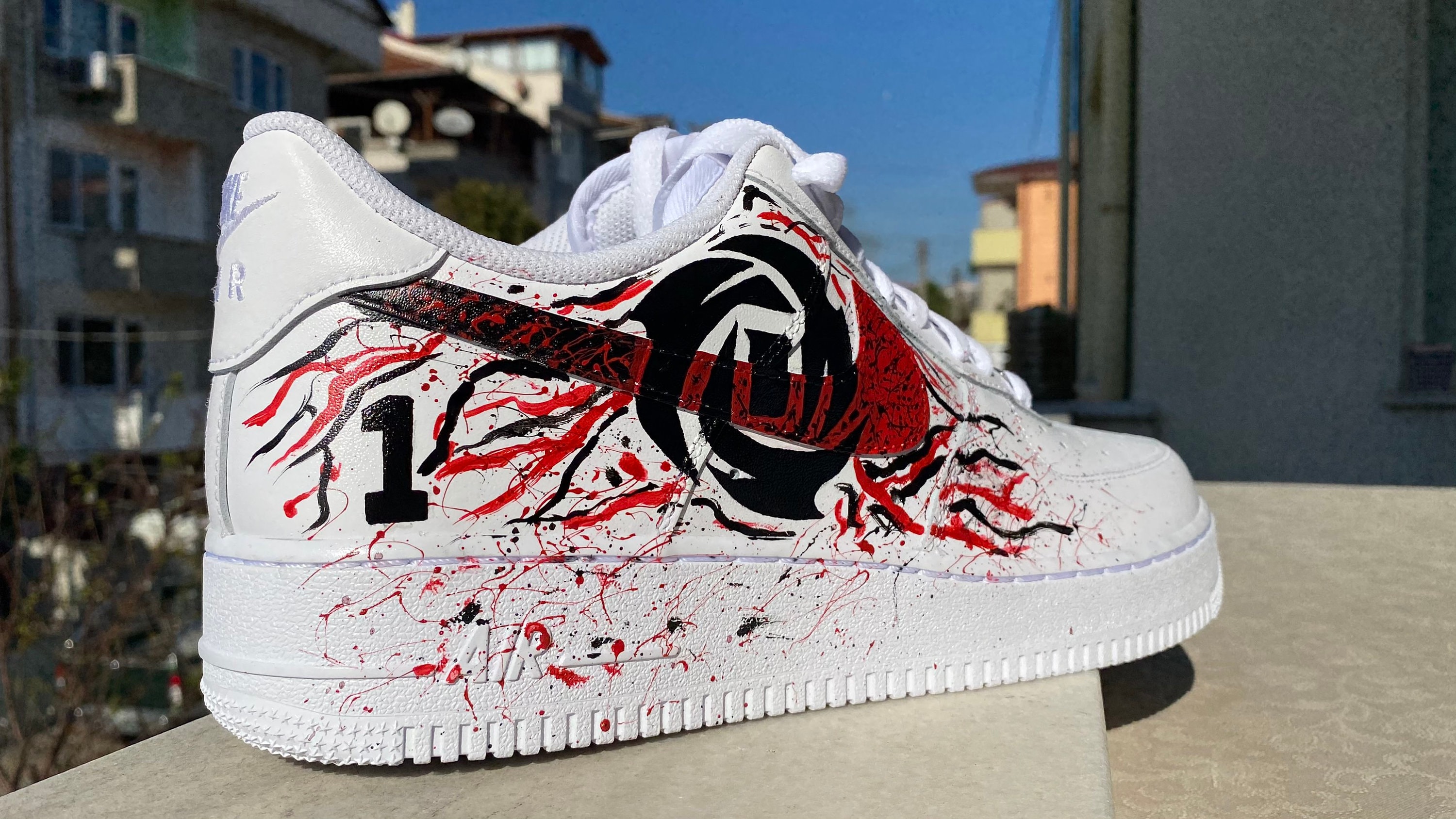 chicago bulls custom air force 1