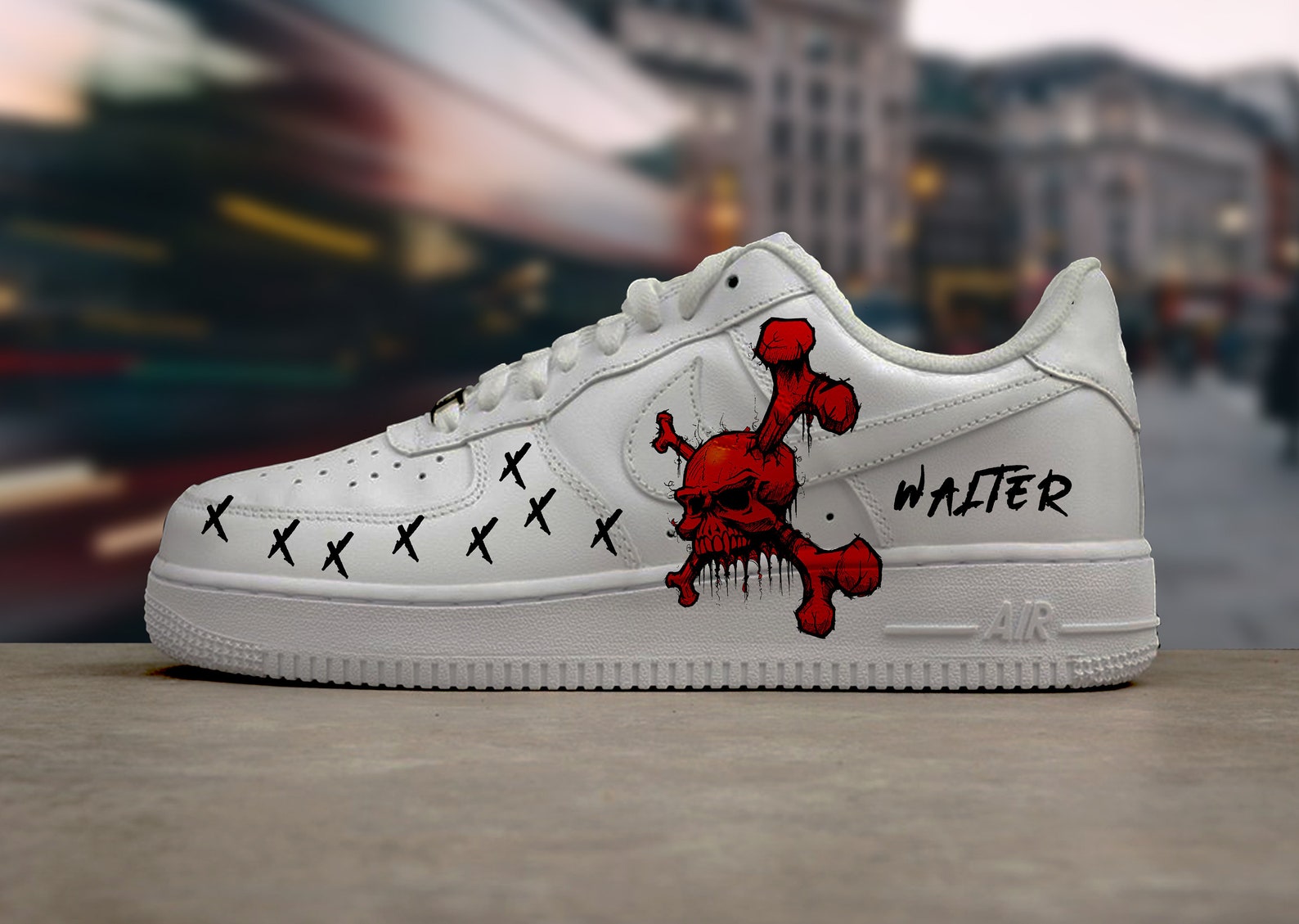 orange skull air force 1