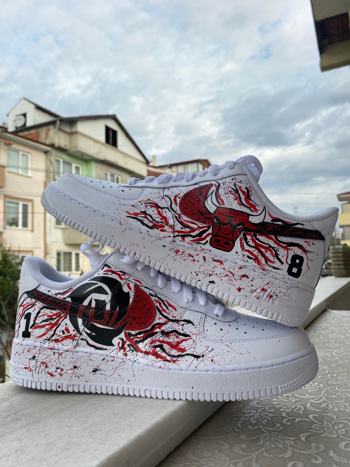 chicago bulls custom air force 1
