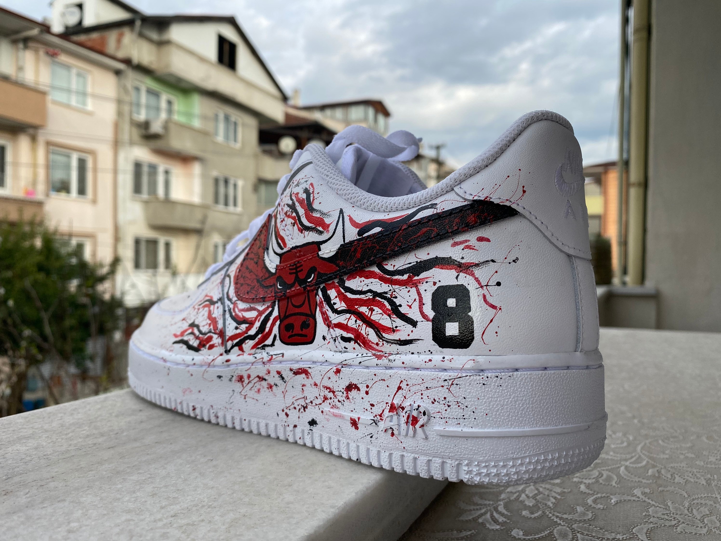 chicago bulls custom air force 1