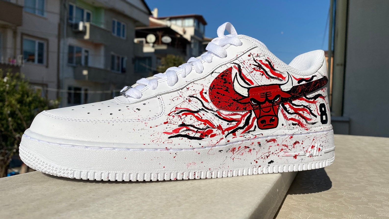 chicago bulls custom air force 1