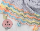 Fiesta Crochet Blanket Pattern PDF file