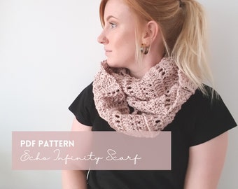 Echo Infinity Scarf Crochet Pattern PDF