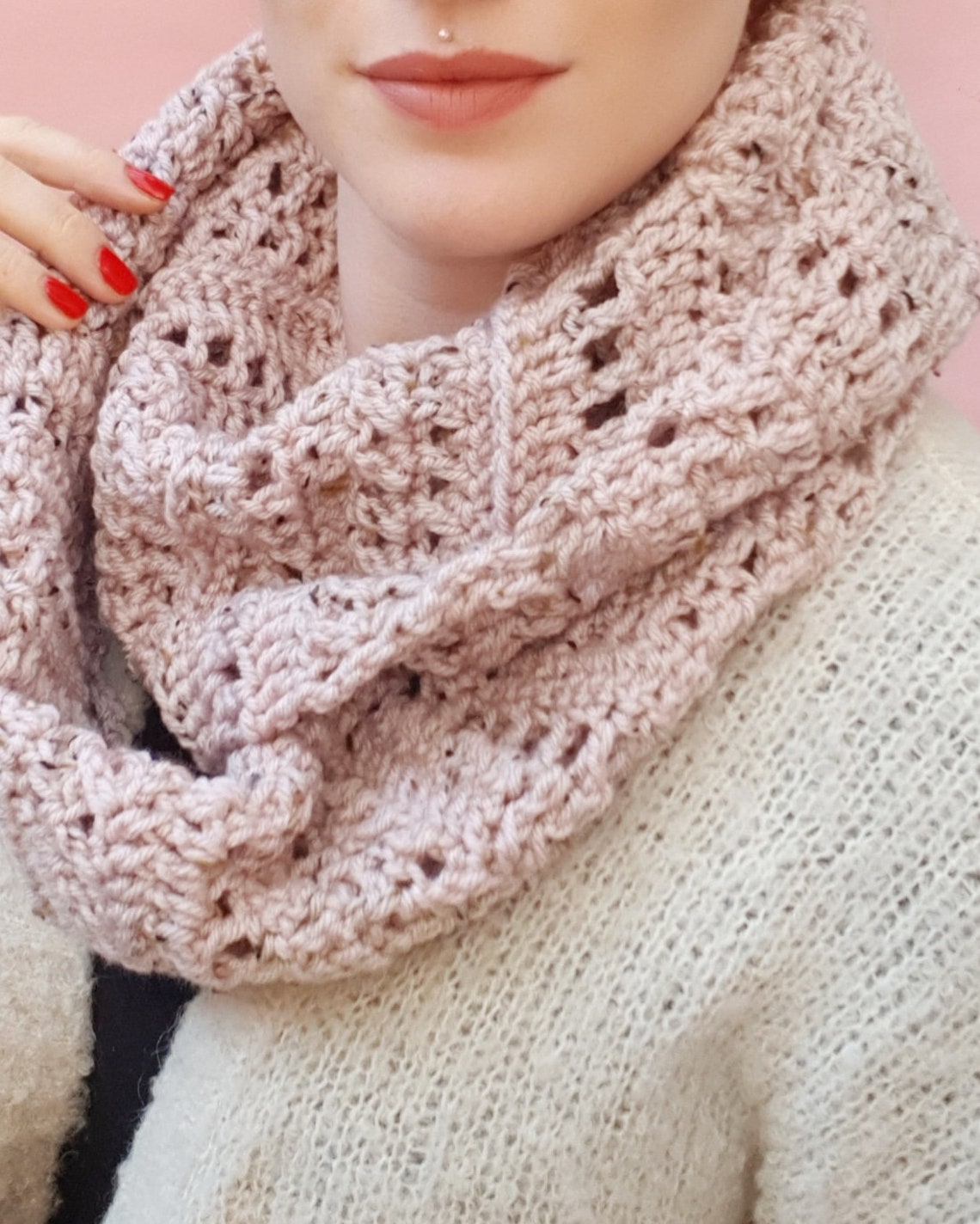 Echo Infinity Scarf Crochet Pattern PDF | Etsy