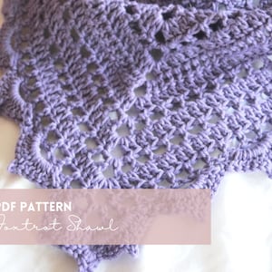 Foxtrot Shawl Crochet Pattern PDF image 1