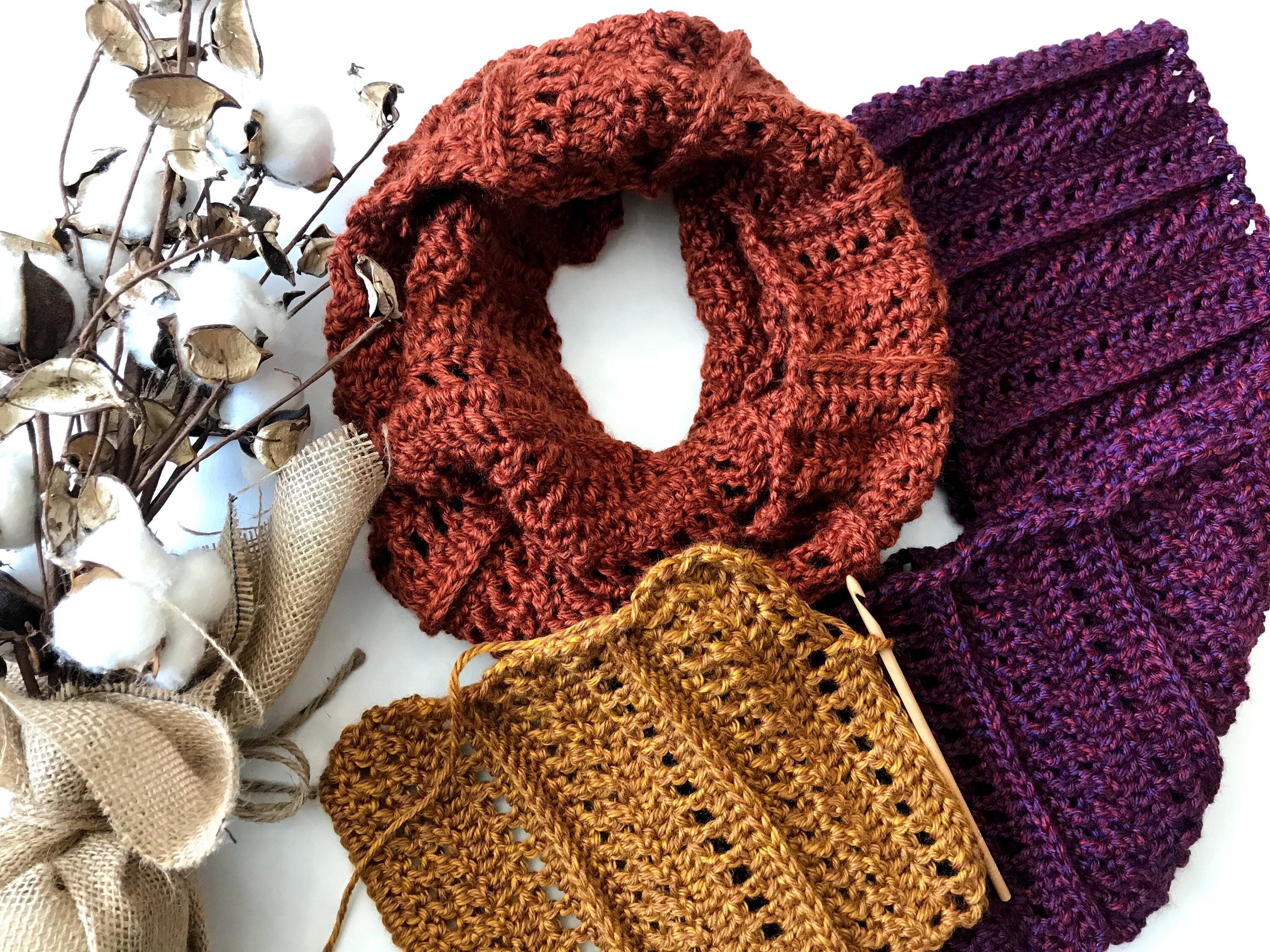 Echo Infinity Scarf Crochet Pattern PDF - Etsy