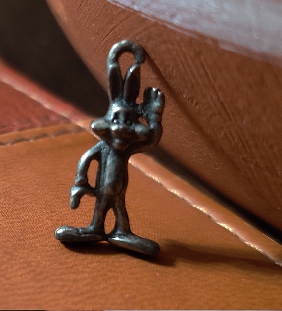 Vintage WB Pewter Bugs Bunny Charm - image 3