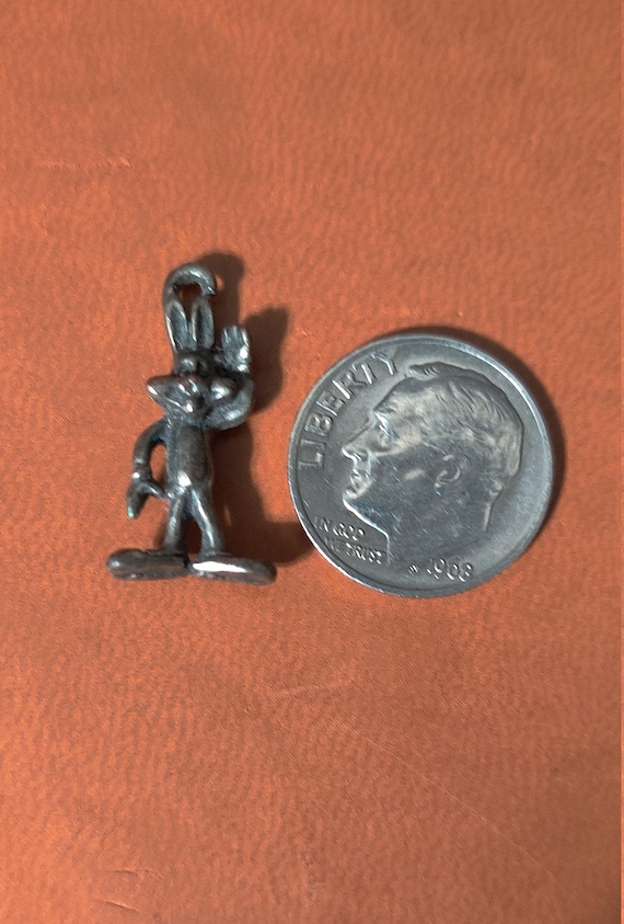 Vintage WB Pewter Bugs Bunny Charm - image 4
