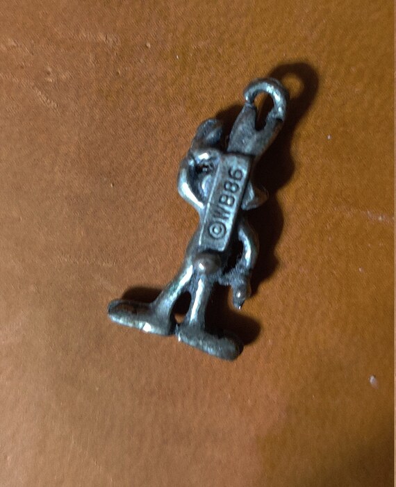 Vintage WB Pewter Bugs Bunny Charm - image 2