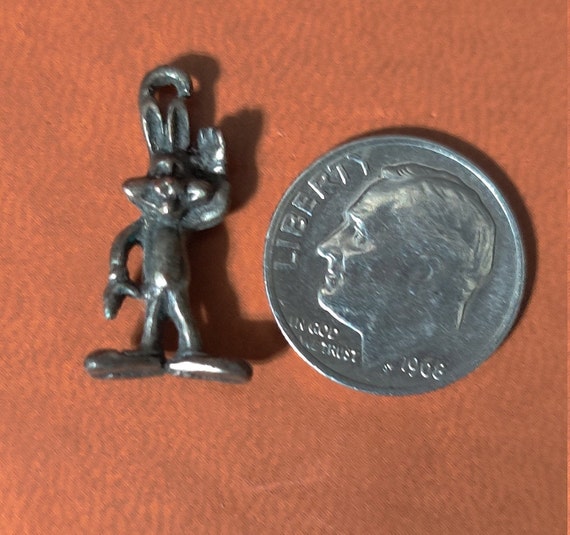 Vintage WB Pewter Bugs Bunny Charm - image 5