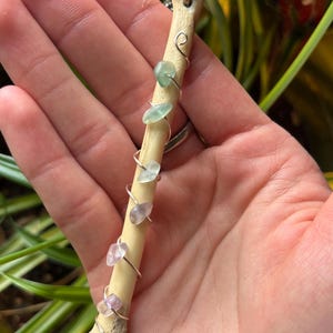 Real Bone Necklace -  Groundhog Femur with Fluorite Gradient - Ethically Sourced