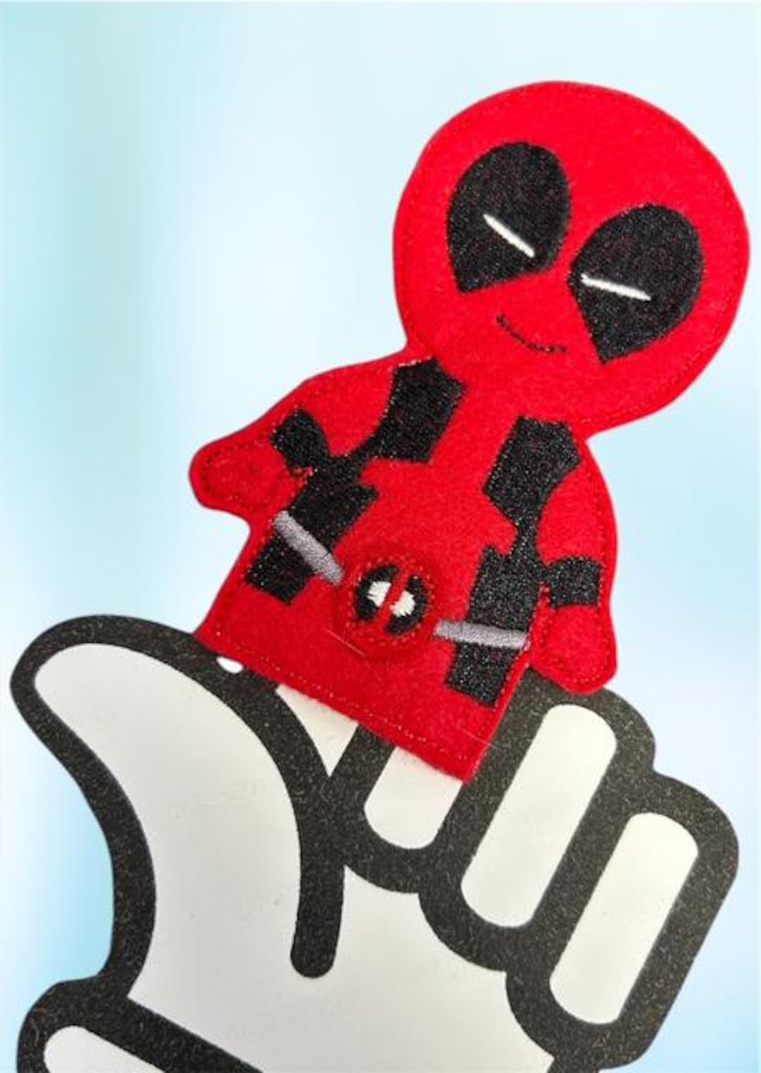 Deadpool Villain Embroidered Felt Finger Puppet - Etsy