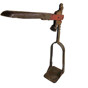 Vintage Adjustable Height Bottle Capper Red Painted Handle Michigan Décor