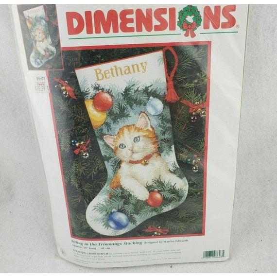 Dimensions 8779 - Emma's Friends Christmas Stocking Cross Stitch Kit New,  Sealed