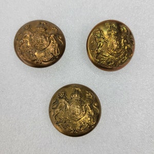 Lot of 3 WW1 British General Service Uniform  Buttons LTD Birmingham 15/16 Inch