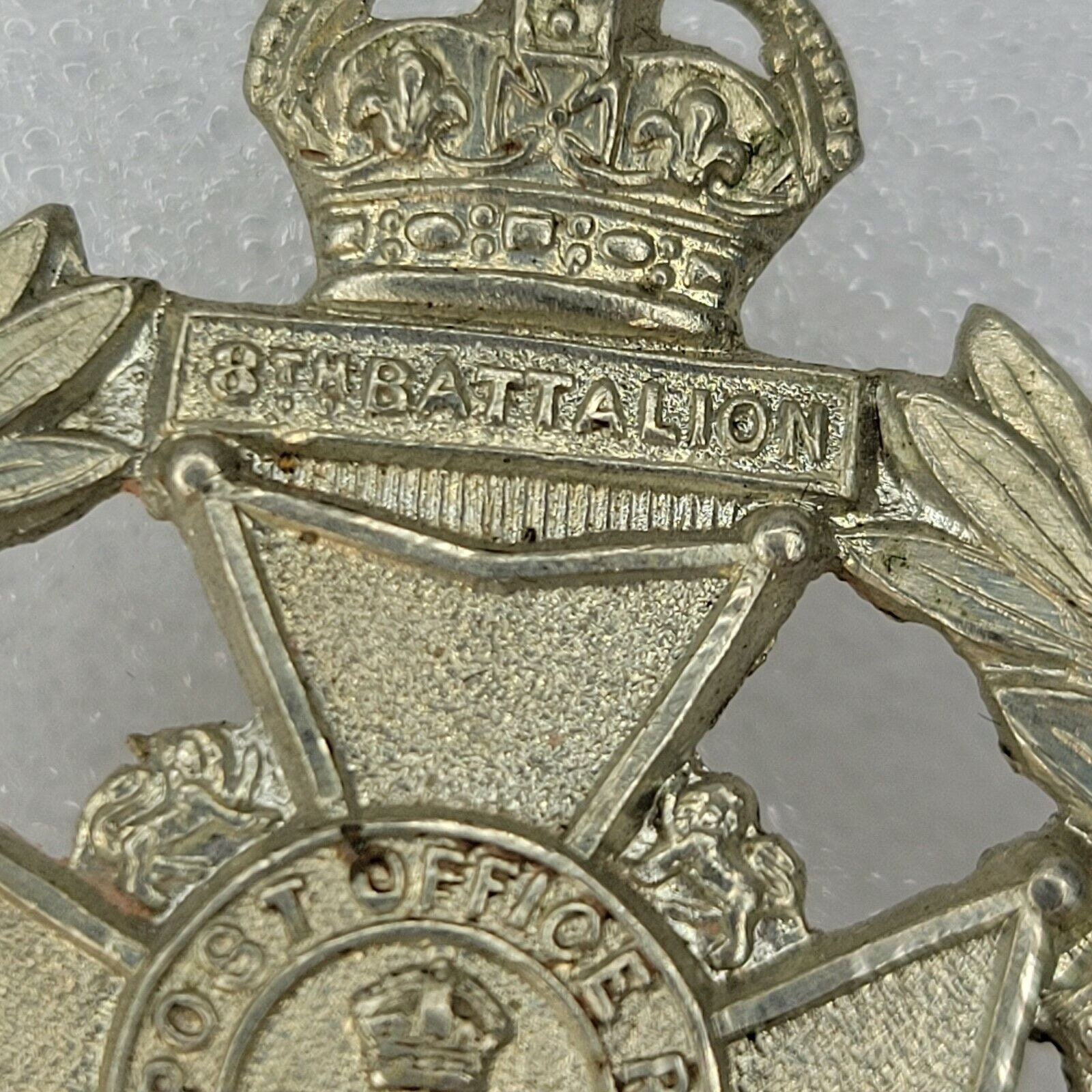 第一次世界大戦イギリス第8大隊郵便局ライフル帽章ロンドン市歩兵隊