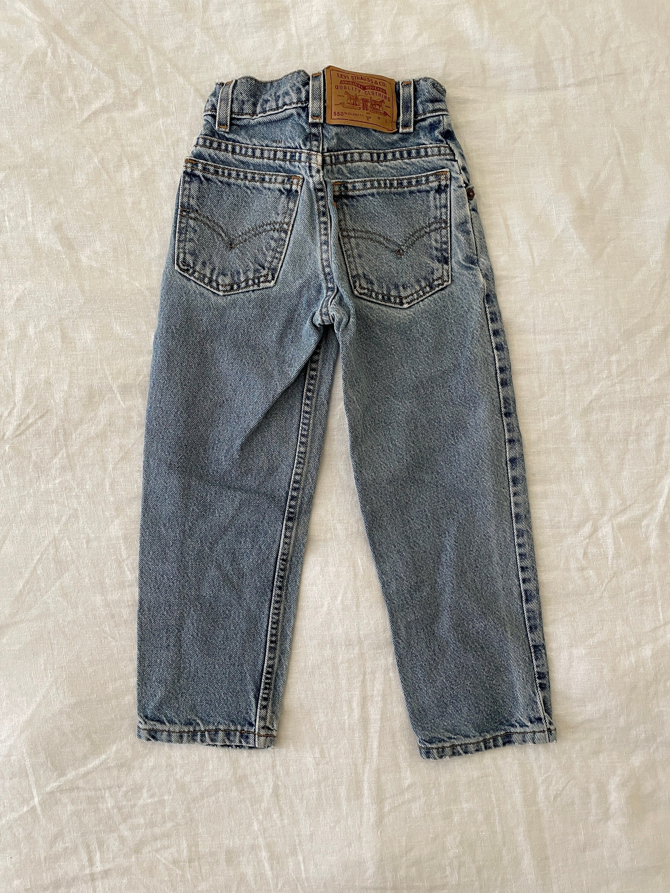 Vintage Orange Tab 550 Children's Levi's Size 6 SLIM - Etsy