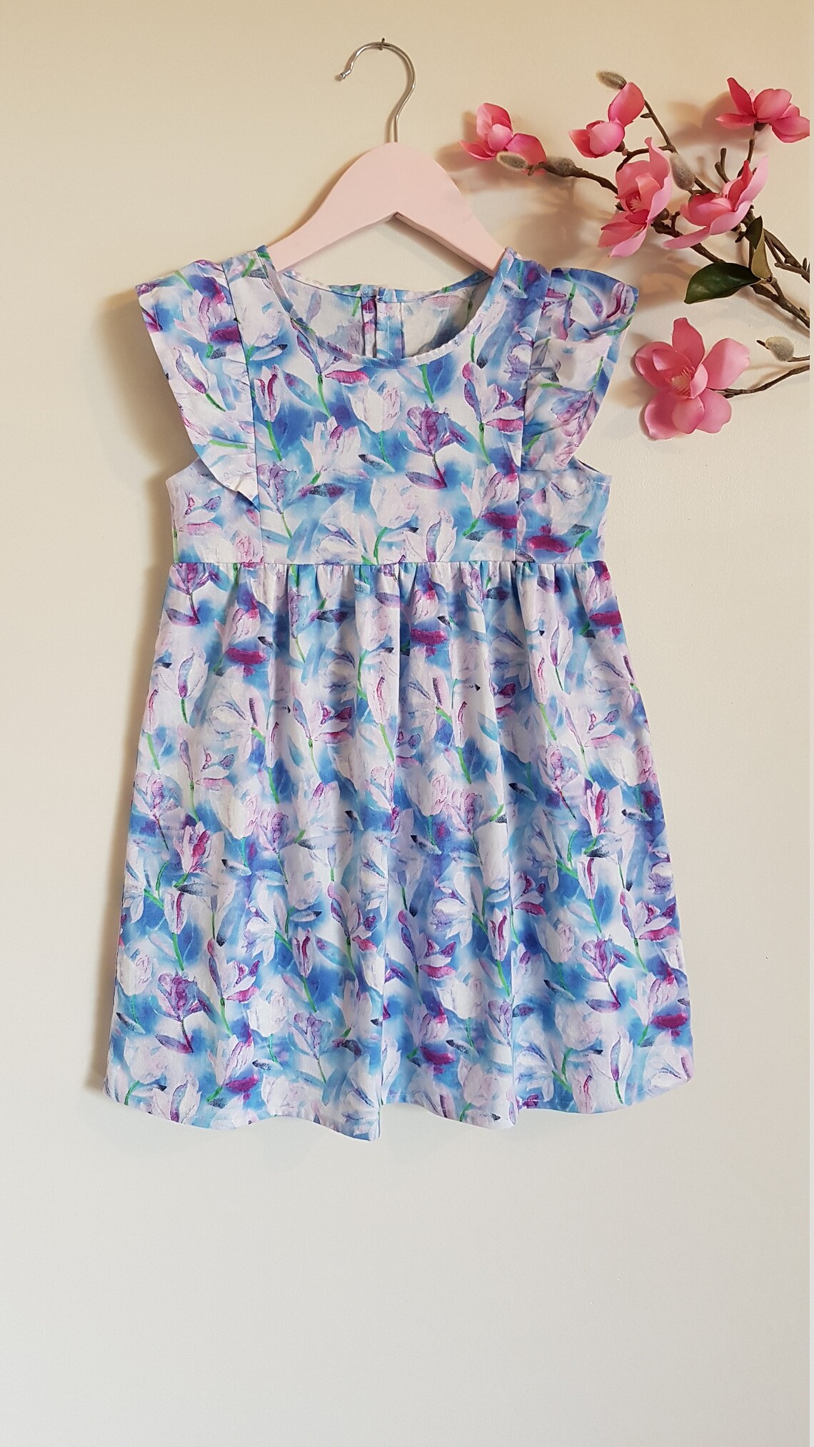 Flutter Sleeve Toddler Dress Little Girl Dresses Baby Doll - Etsy Canada