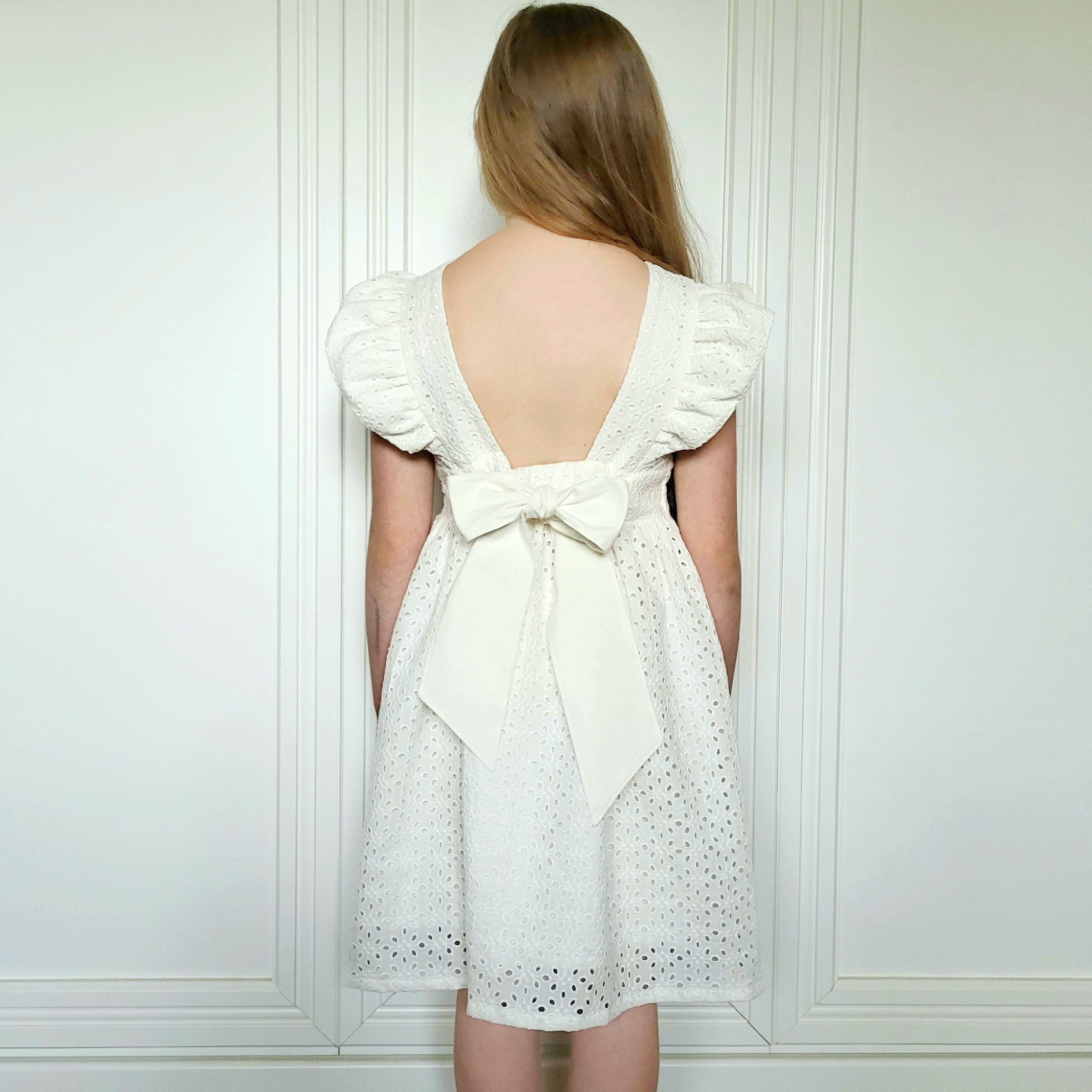 Lace top cotton frock