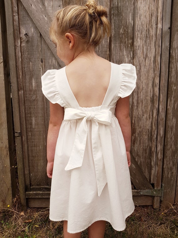 white flower dress