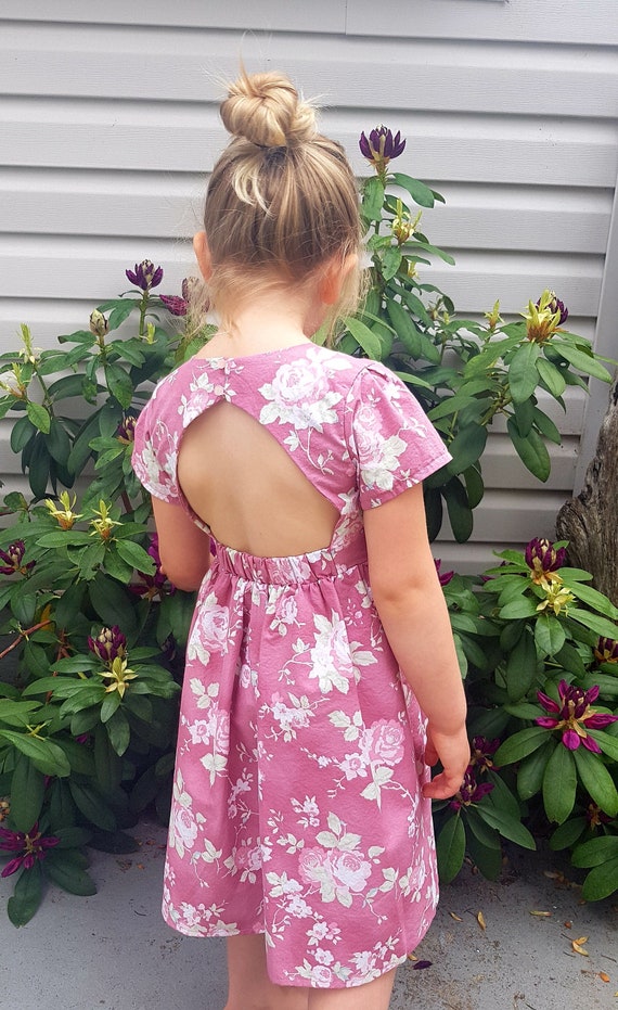 meisje roze bloemen zomerjurk meisje - Etsy Nederland